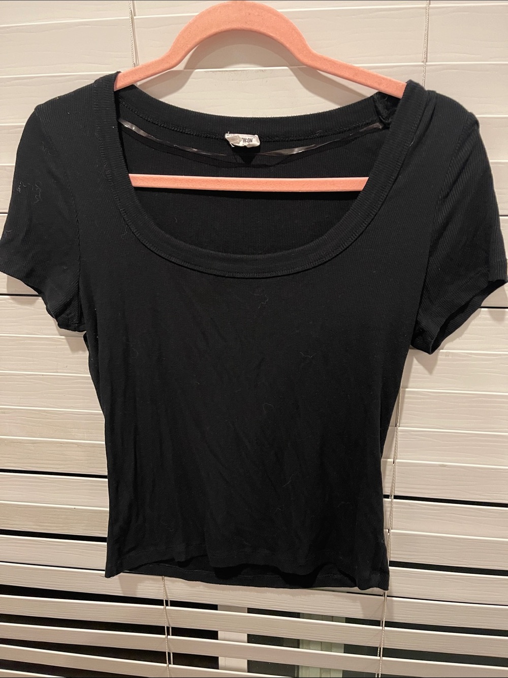 Cotton On Black Scoop Neck Short Sleeve Tee